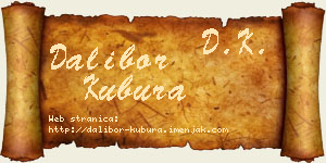 Dalibor Kubura vizit kartica